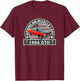 American Muscle Car, Red 1966 Gto, Classic Hot Rods, Car Guy T-Shirt - T-Shirt | Maroon