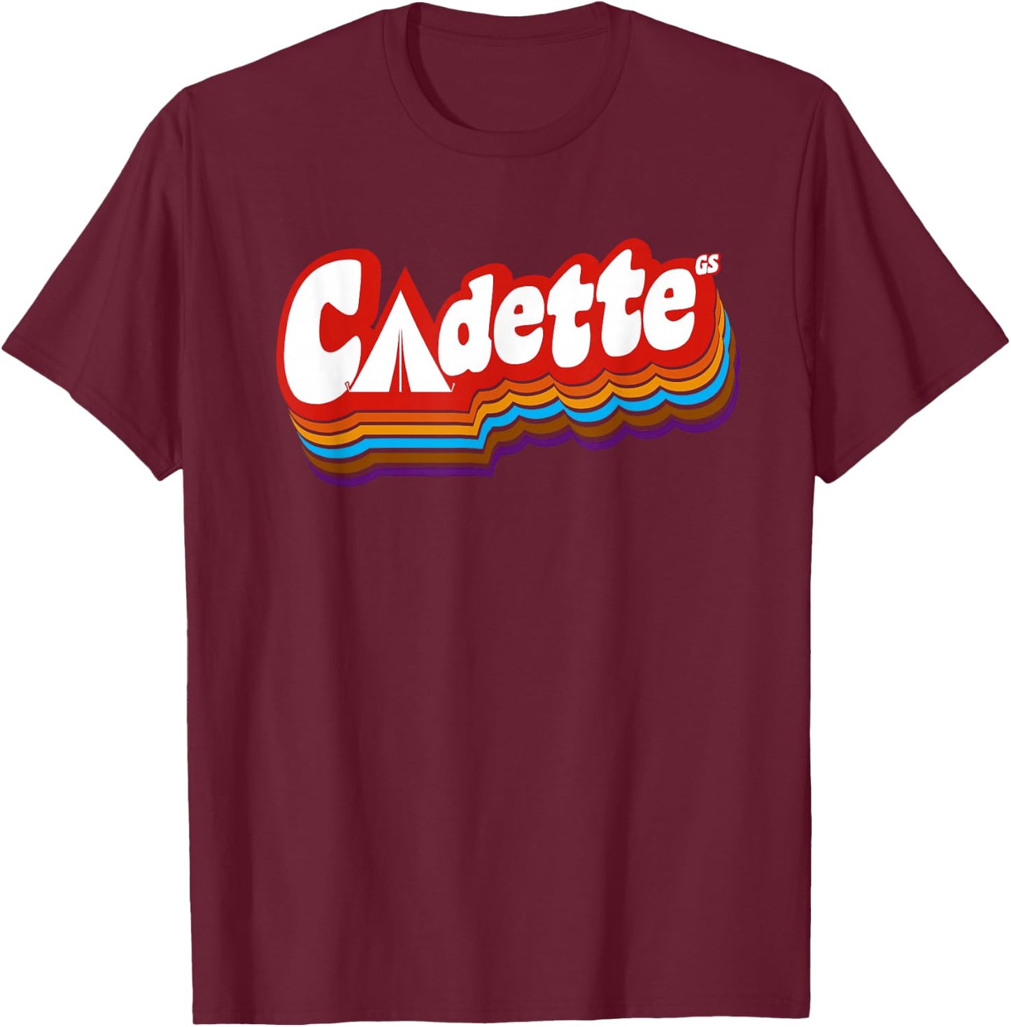 Girls Cadette retro troop | Scouting T-Shirt - T-Shirt | Maroon