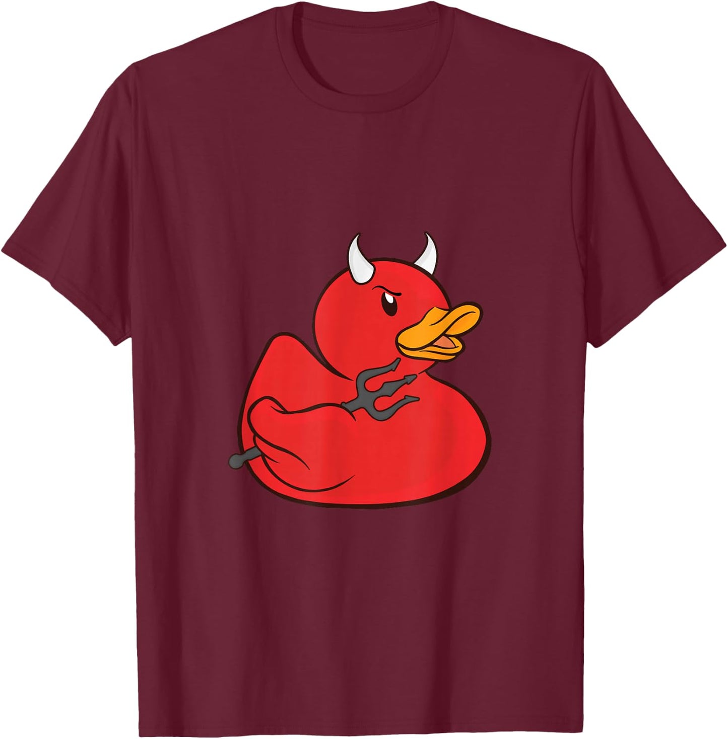 Rubber Duck Devil Rubber Duckie Halloween Costume T-Shirt - T-Shirt | Maroon