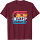 Beware I´m Left Handed - Table Tennis Funny Ping Pong T-Shirt - T-Shirt | Maroon