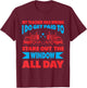 My Teacher Was Wrong I Do Get Paid To Stare Out The Window Men Women T-Shirt - T-Shirt | Maroon