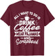 Scrapbook Coffee Pajamas Funny Crafts Photos Pics T-Shirt - T-Shirt | Maroon