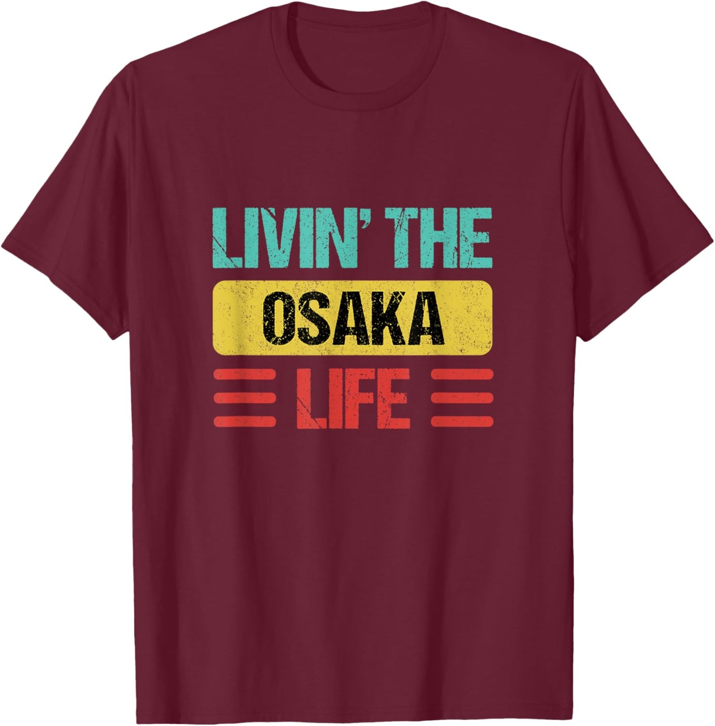 Osaka Japan T-Shirt - T-Shirt | Maroon