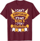 I Can't Keep Calm It's My Son 7th Birthday Gift bday T-Shirt - T-Shirt | Maroon