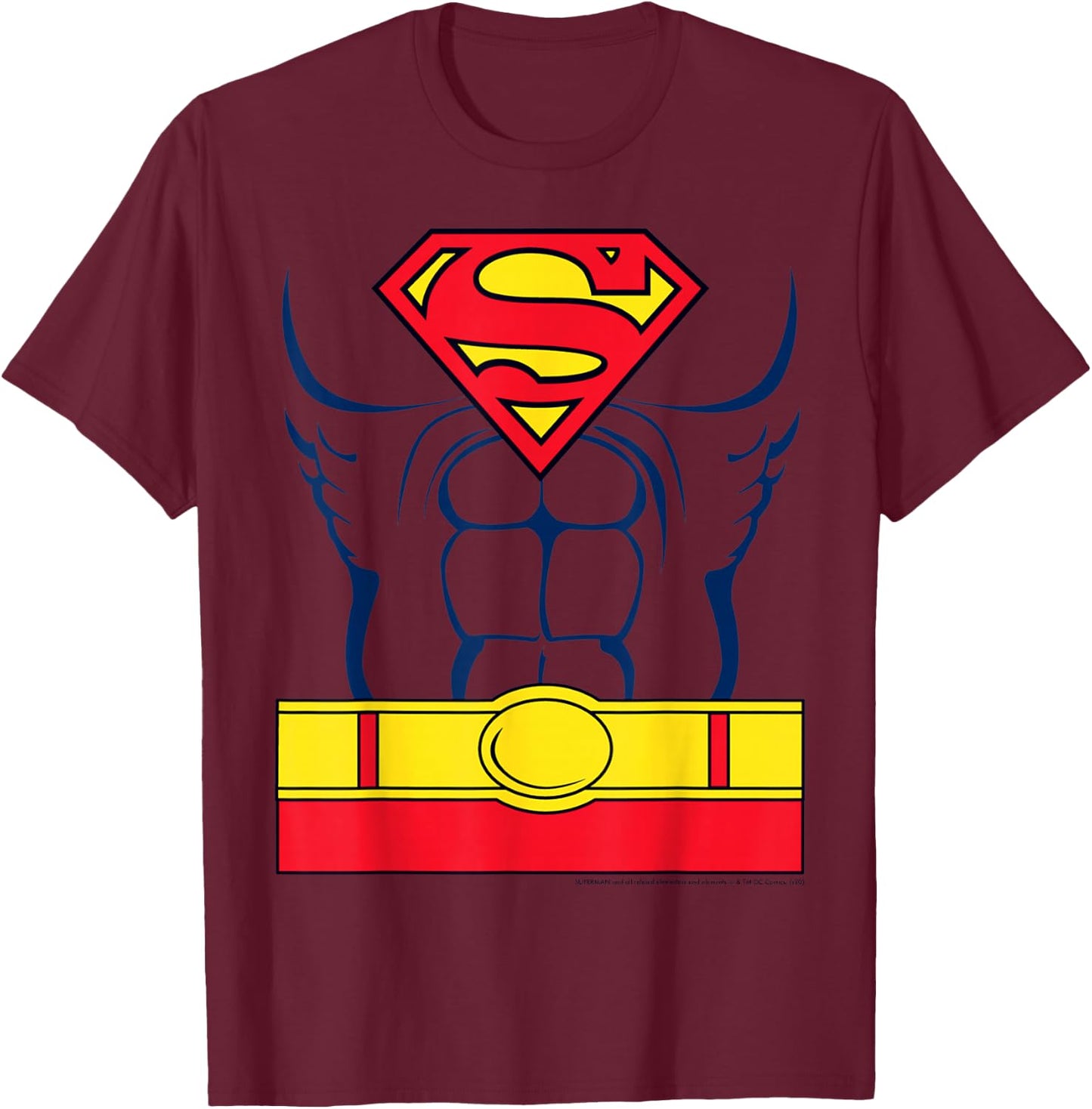 DC Comics Superman Costume T-Shirt - T-Shirt | Maroon
