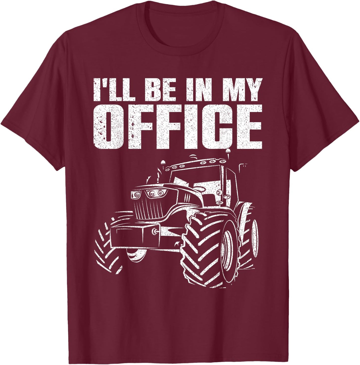 Best Tractor Women Farming Agriculture Farmer Office T-Shirt - T-Shirt | Maroon