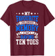 Diabetes Amputated Toes & Funny Toe Amputee T-Shirt - T-Shirt | Maroon