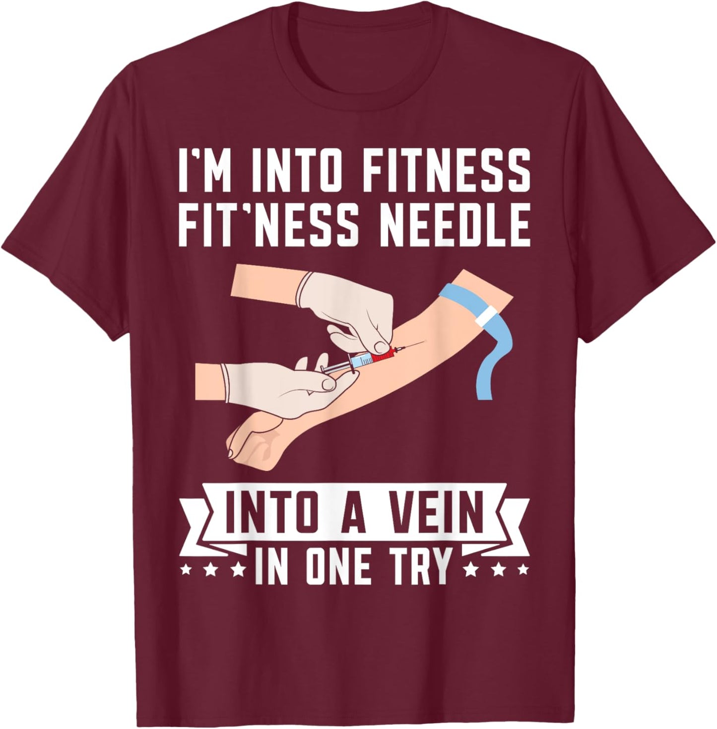 Phleb Phlebotomist T-Shirt - T-Shirt | Maroon