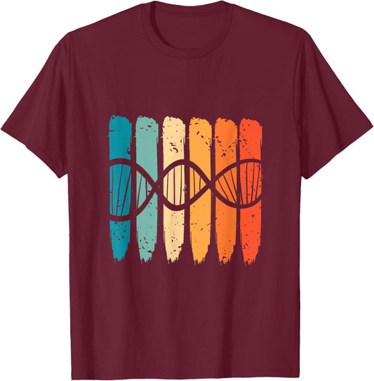 Biochemist Science DNA Vintage Biochemistry Biology Retro T-Shirt - T-Shirt | Maroon
