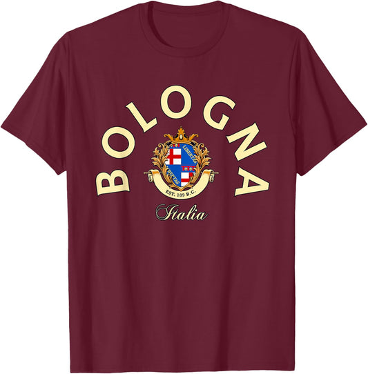 Bologna Italia Bologna trip Bologna fan Bologna Italy T-Shirt - T-Shirt | Maroon