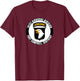 101st Airborne Division Fort Campbell Kentucky Emblem Vet T-Shirt - T-Shirt | Maroon