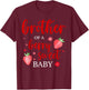 Brother Of A Berry Sweet One Strawberry Baby First Birthday T-Shirt - T-Shirt | Maroon