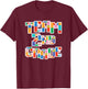 Team 2nd Grade Building Blocks Bricks Theme Teacher Team T-Shirt - T-Shirt | Maroon