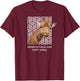 Kruger National Park South Africa Safari Geometric Giraffe T-Shirt - T-Shirt | Maroon