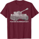 Tiger Tank Commander T shirt Gift Panzer Kommandant Wittmann T-Shirt - T-Shirt | Maroon