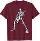 Skeleton playing guitar electric Acoustic Classical T-Shirt - T-Shirt | Maroon