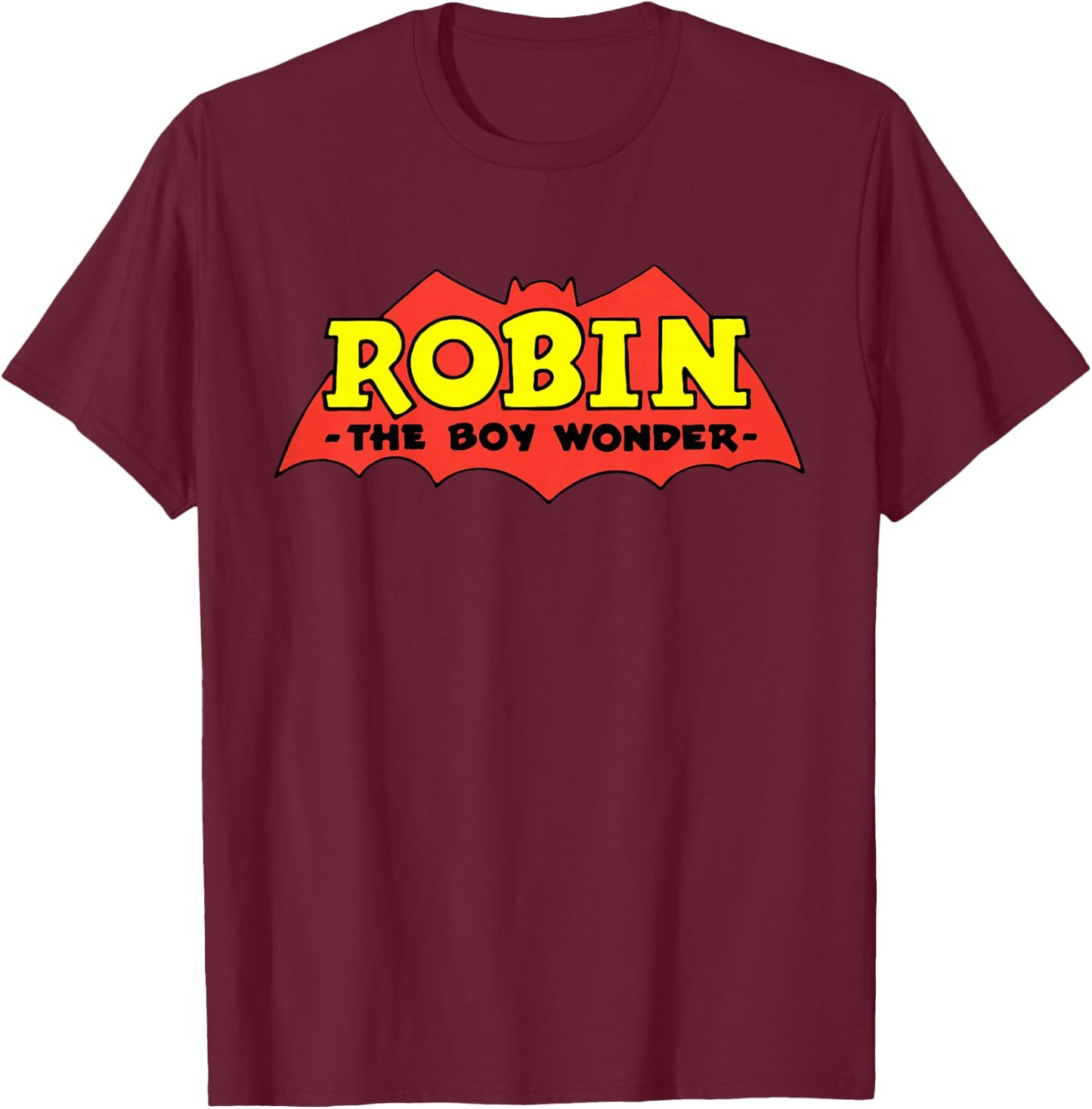 Kids DC Comics Robin The Boy Wonder Classic Logo T-Shirt - T-Shirt | Maroon
