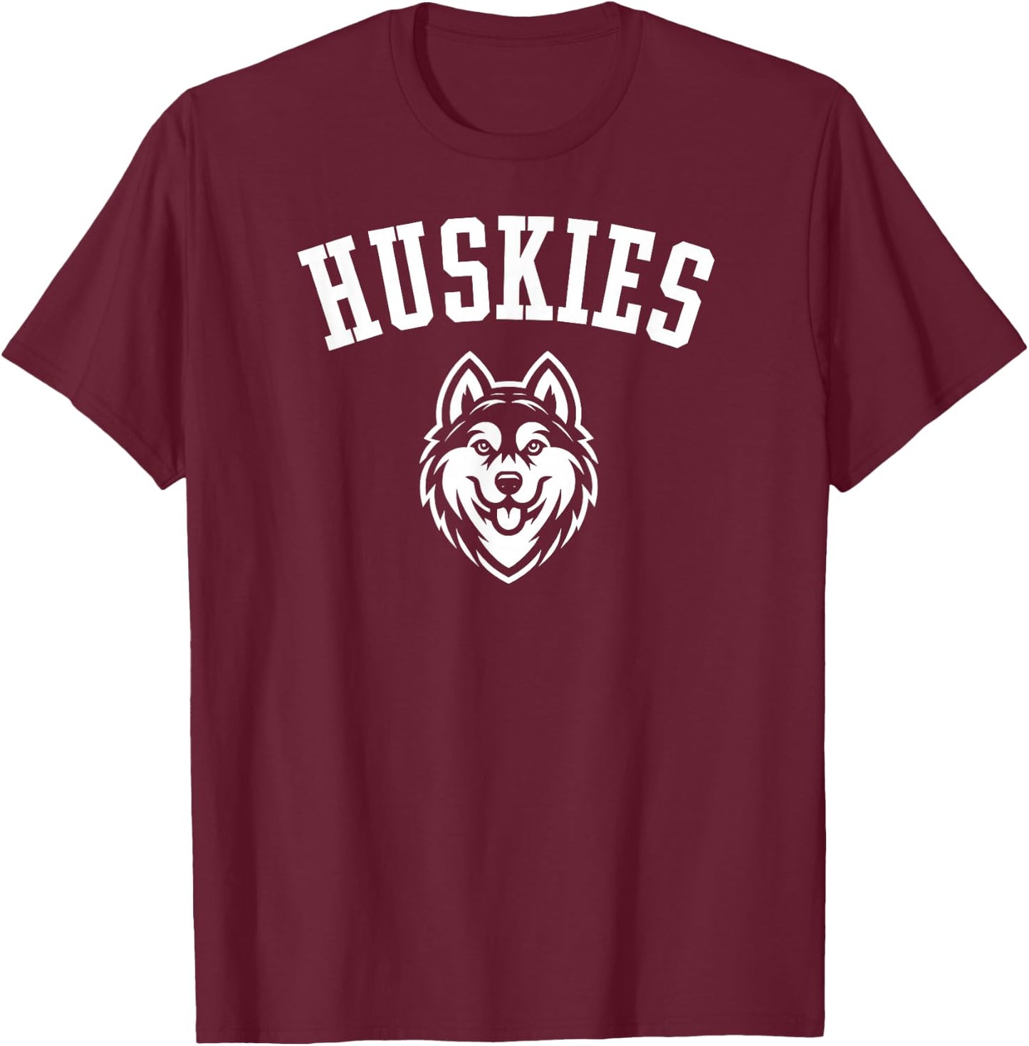 Huskies Mascot for Youth Teams Players and Fans T-Shirt - T-Shirt | Maroon