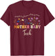 Caring for Tiny Humans and Strong Mamas Mother Baby tech T-Shirt - T-Shirt | Maroon