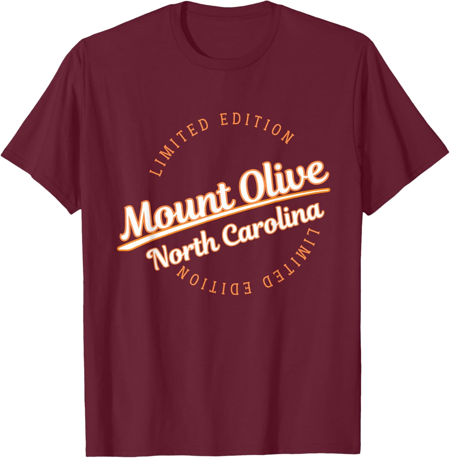 Retro Athletic Mount Olive NC Apparel T-Shirt - T-Shirt | Maroon