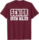 Class of 2025 Senior Drum Major T-Shirt - T-Shirt | Maroon