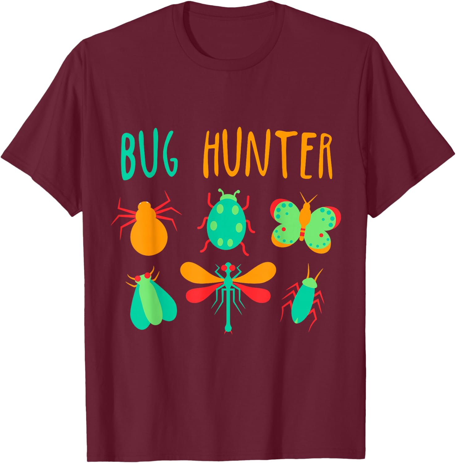 Bug Hunter Insect Lover Gift Kids - Boys & Girls T-Shirt - T-Shirt | Maroon