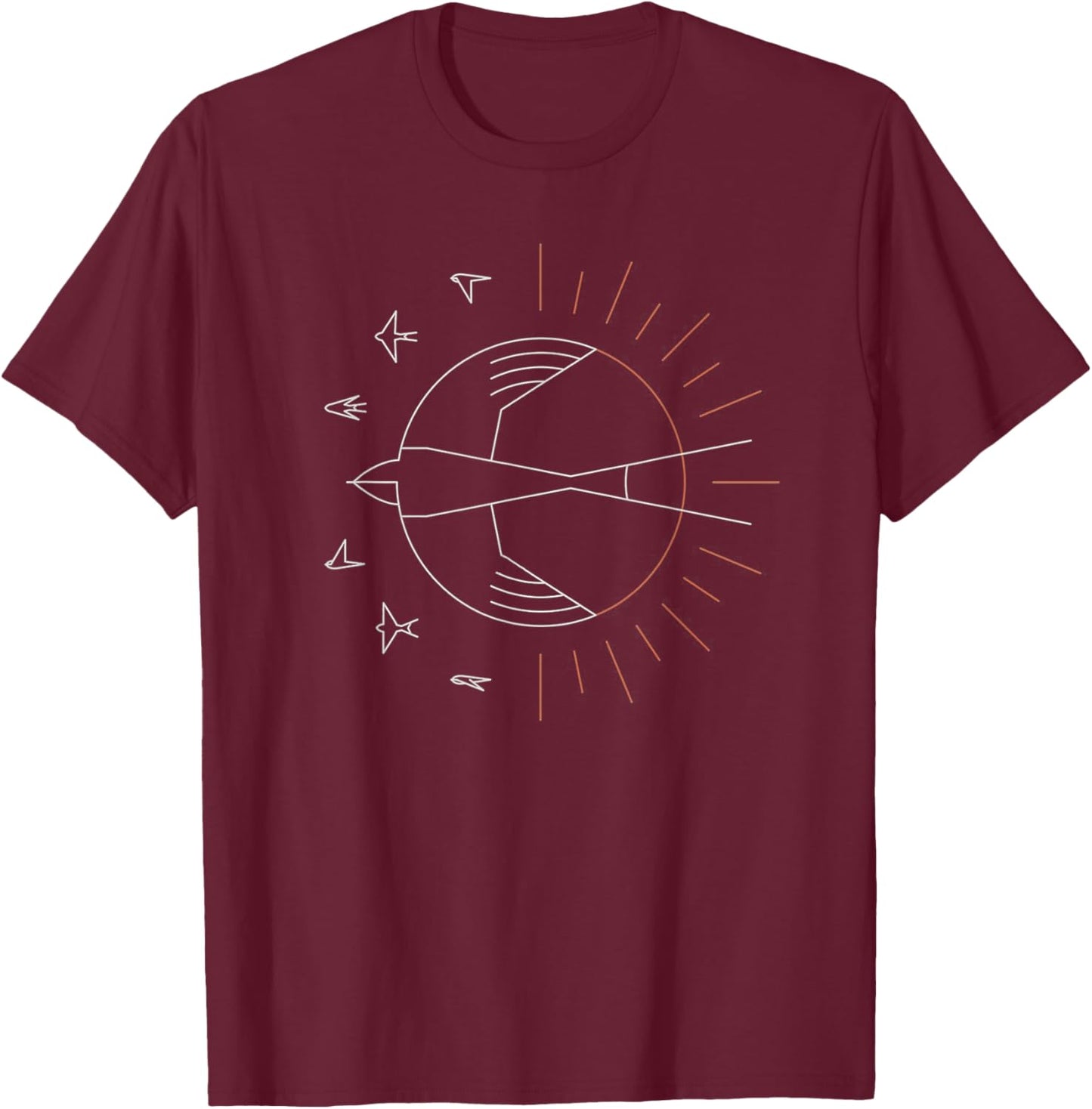 Swallow The Sun Bird T-Shirt - T-Shirt | Maroon