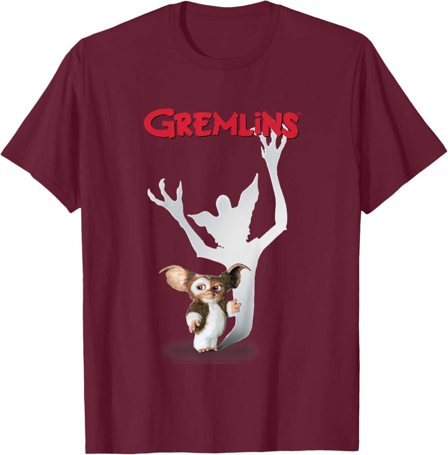 Kids Gremlins Gizmo Classic Poster T-Shirt - T-Shirt | Maroon