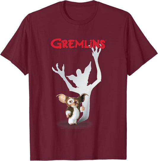 Kids Gremlins Gizmo Classic Poster T-Shirt - T-Shirt | Maroon