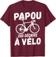 Bicycle man funny cycling cyclist Papua tearing bike , Black, S T-Shirt - T-Shirt | Maroon