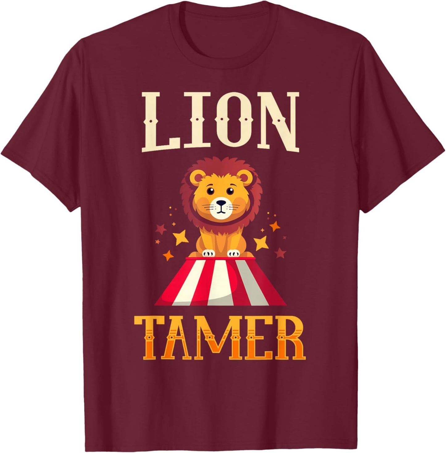 Lion Tamer Funny Kids Circus Costume Party Matching Carnival T-Shirt - T-Shirt | Maroon