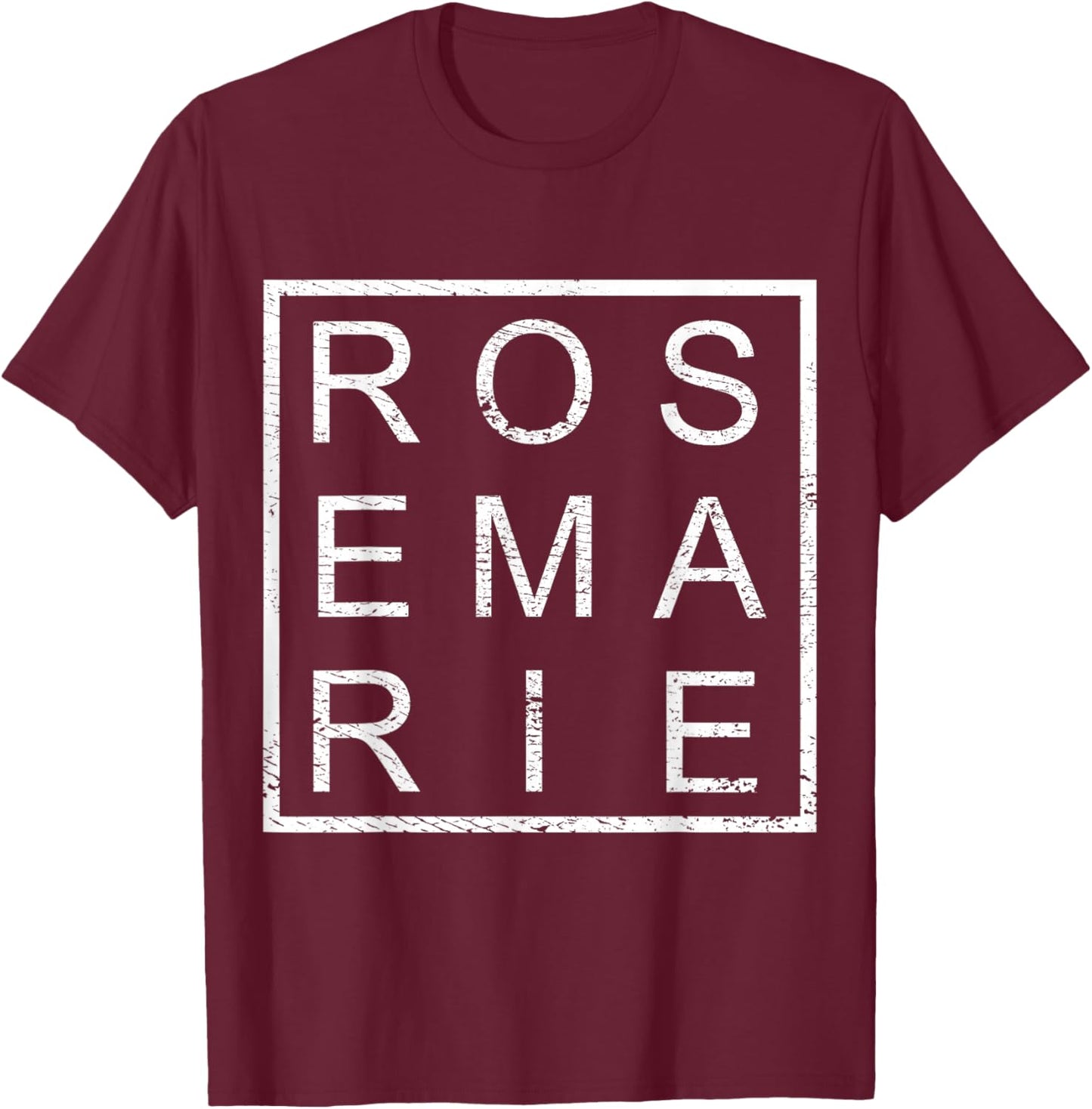 Rosemarie Personalised, Rosemarie Name, Mrs Rosemarie T-Shirt - T-Shirt | Maroon