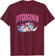 Jitsucorn Jiu Jitsu Unicorn Funny Grappling Martial Art Gift T-Shirt - T-Shirt | Maroon