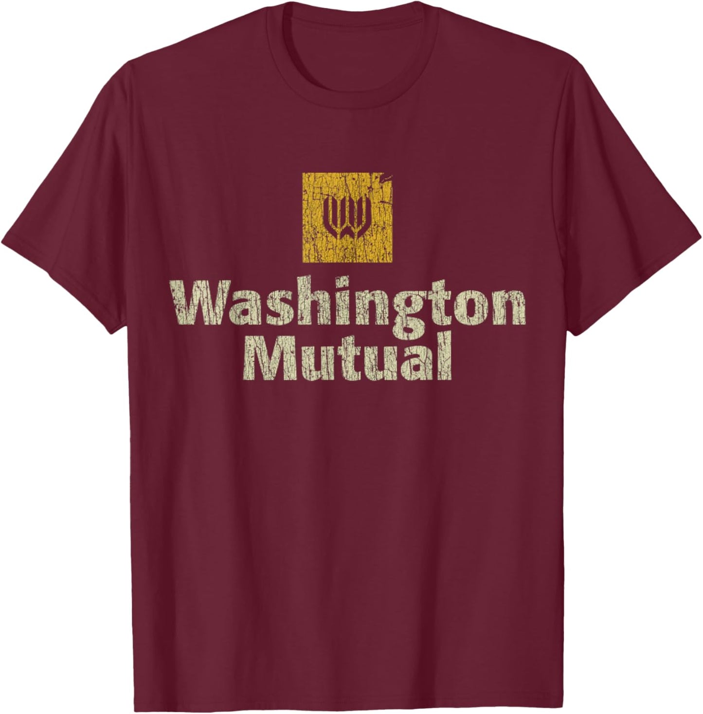 Washington Mutual 1889 T-Shirt - T-Shirt | Maroon