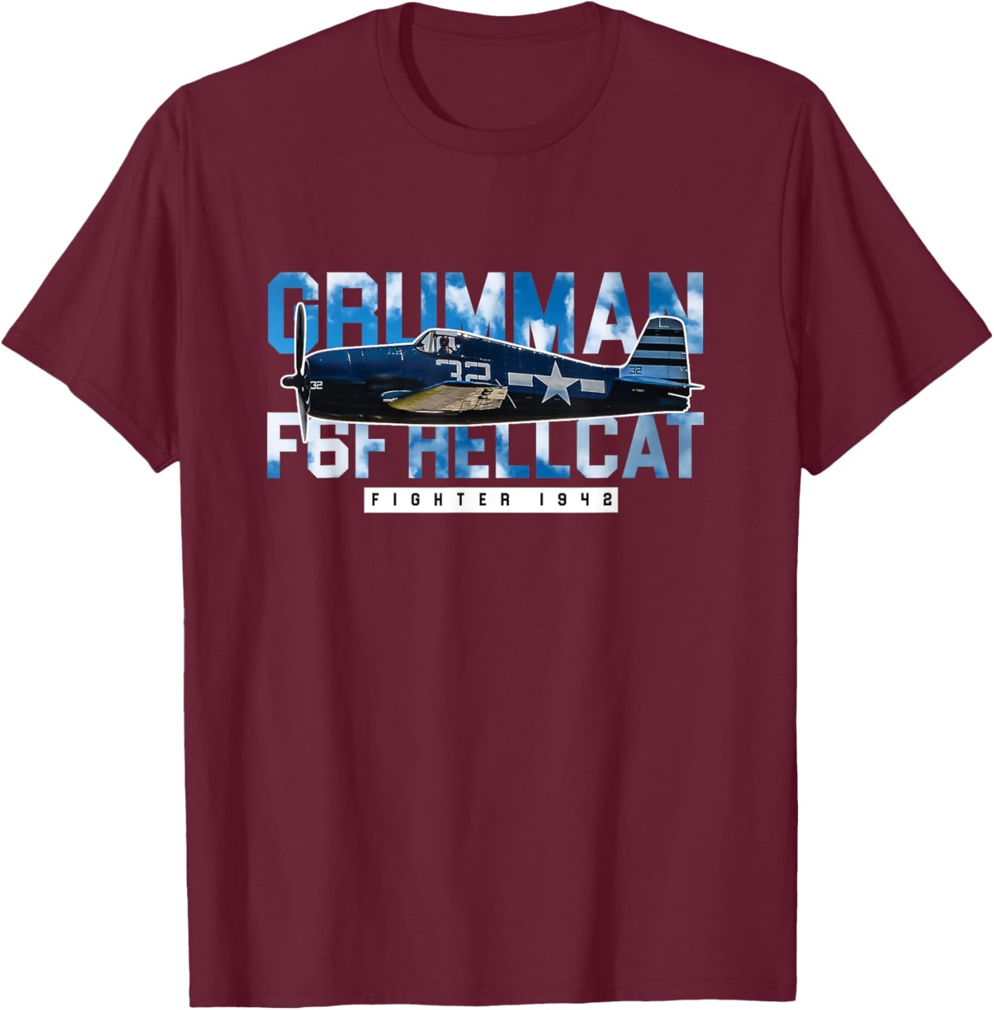 F6F Hellcat Gift - WW2 Warbird Fighter Pilot Gift Women T-Shirt - T-Shirt | Maroon