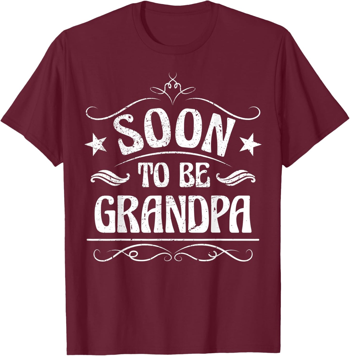 Soon To Be Grandpa T-Shirt - T-Shirt | Maroon