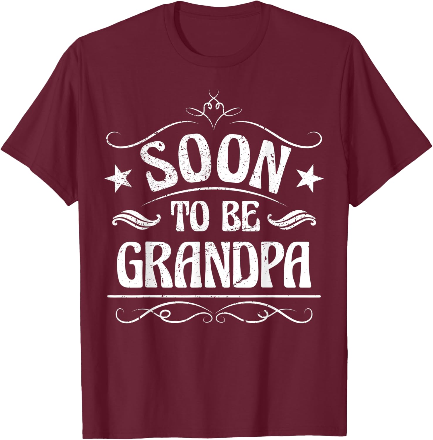 Soon To Be Grandpa T-Shirt - T-Shirt | Maroon