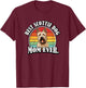 Retro Vintage Wheaten Tan Beige Best Mom Scottie Dog Lover T-Shirt - T-Shirt | Maroon