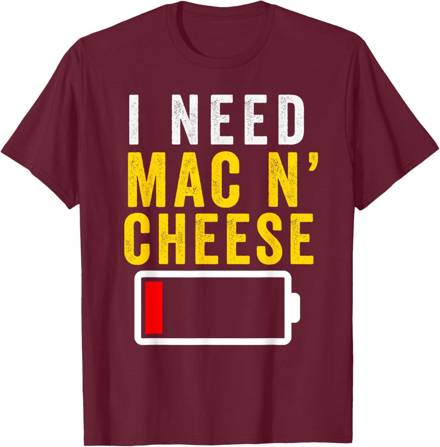 Mac n Cheese Kids Boys Girls Macaroni and Cheese Men Women T-Shirt - T-Shirt | Maroon