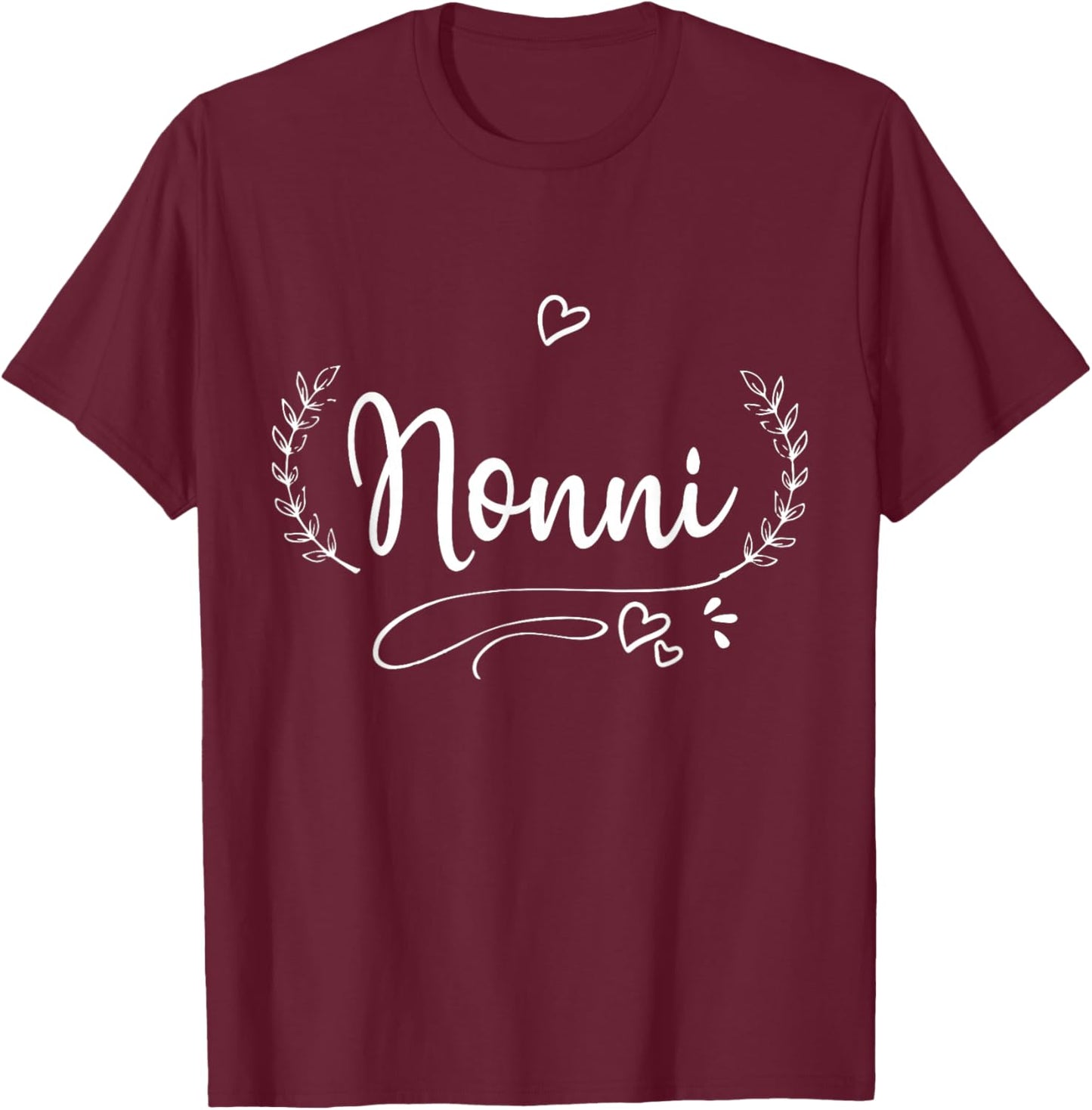 Nonni Women Nonni Gifts for Grandma Birthday T-Shirt - T-Shirt | Maroon