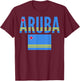 Aruban - Aruba Country Flag T-Shirt - T-Shirt | Maroon