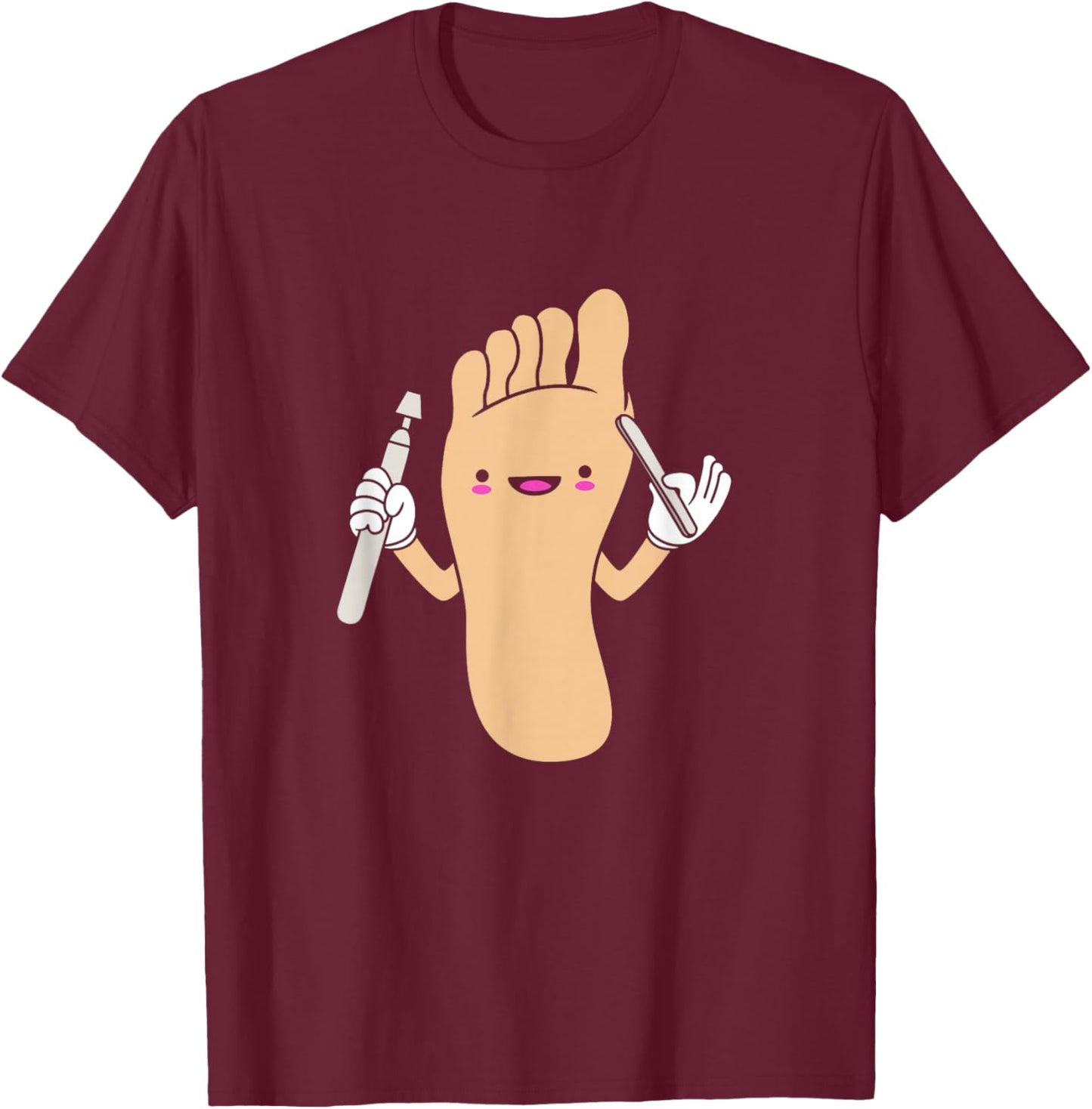 Funny Podiatrist Cute Foot Doctor Podiatry T-Shirt - T-Shirt | Maroon