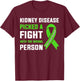 CKD Chronic Kidney Disease Awareness Month 2025 T-Shirt - T-Shirt | Maroon