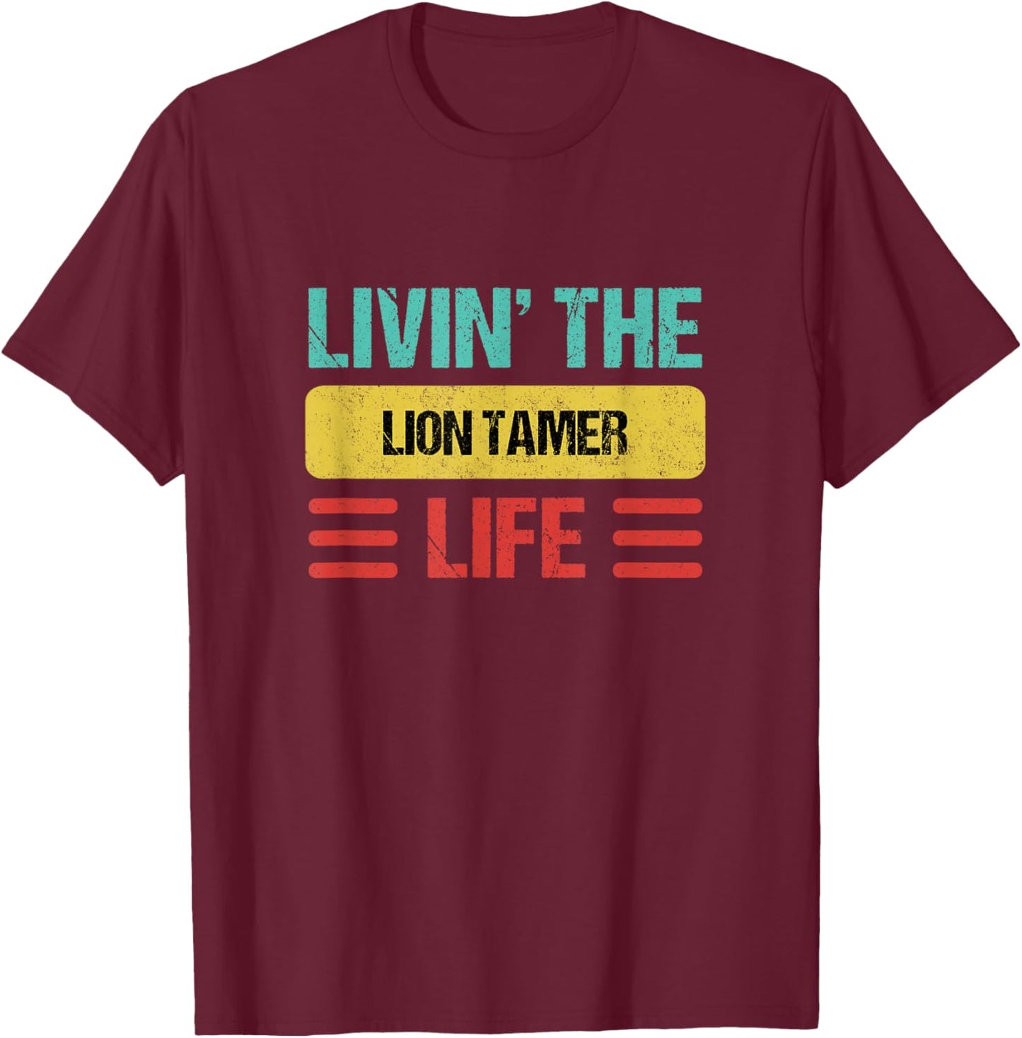Lion Tamer T-Shirt - T-Shirt | Maroon
