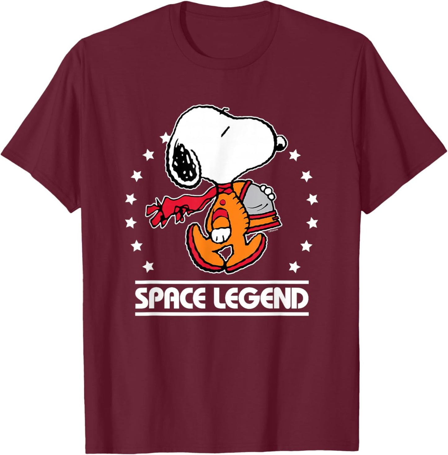 Peanuts - Snoopy Space Legend T-Shirt - T-Shirt | Maroon
