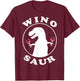 Funny Wine Lover Wino-Saur T-Shirt - T-Shirt | Maroon
