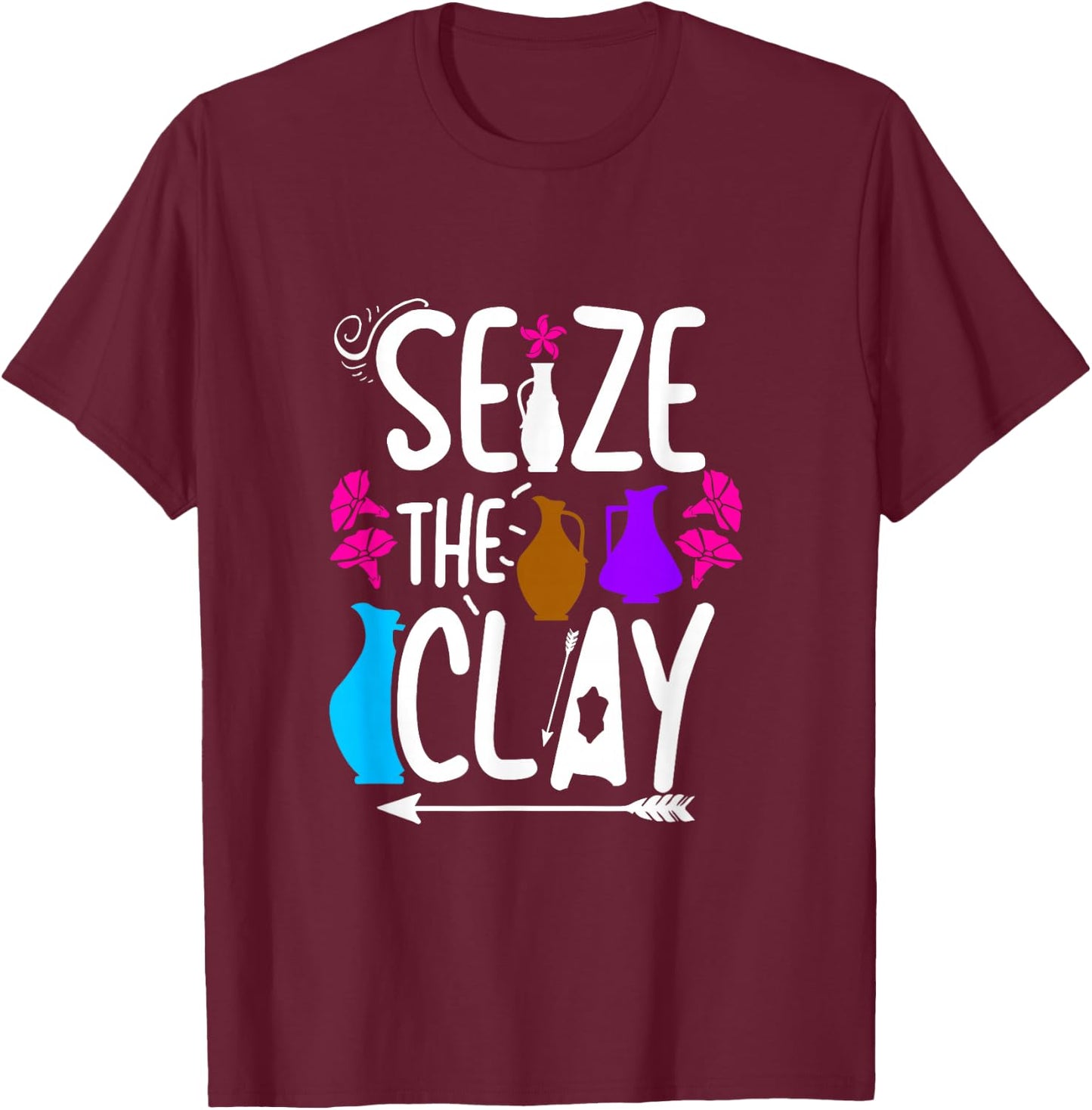 Pottery Clay Pottery - Pottery T-Shirt - T-Shirt | Maroon