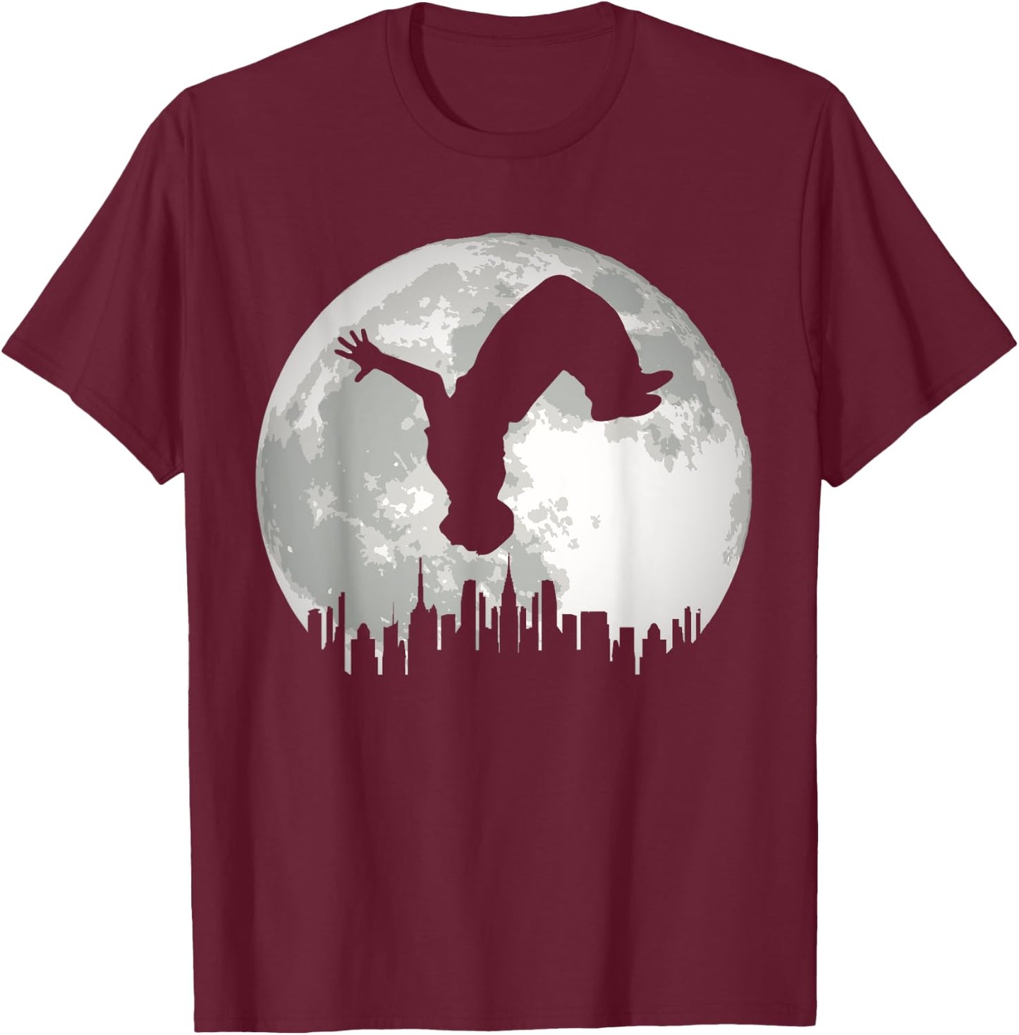 Urban Traceurs Design Parcour Pakour Freerunning Backflip T-Shirt - T-Shirt | Maroon