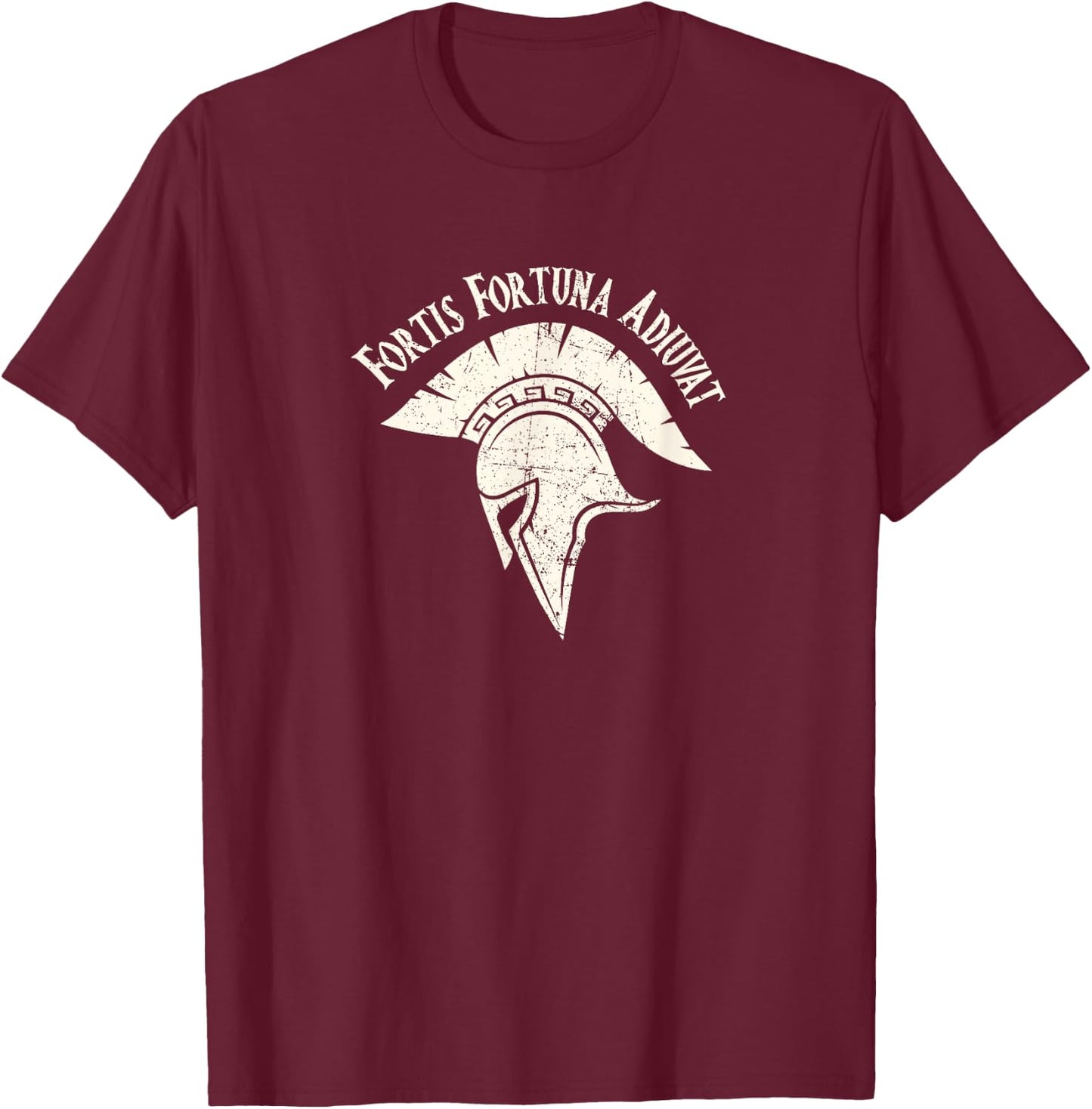 Fortis Fortuna Adiuvat Fortune Favors Tattoo T-Shirt - T-Shirt | Maroon