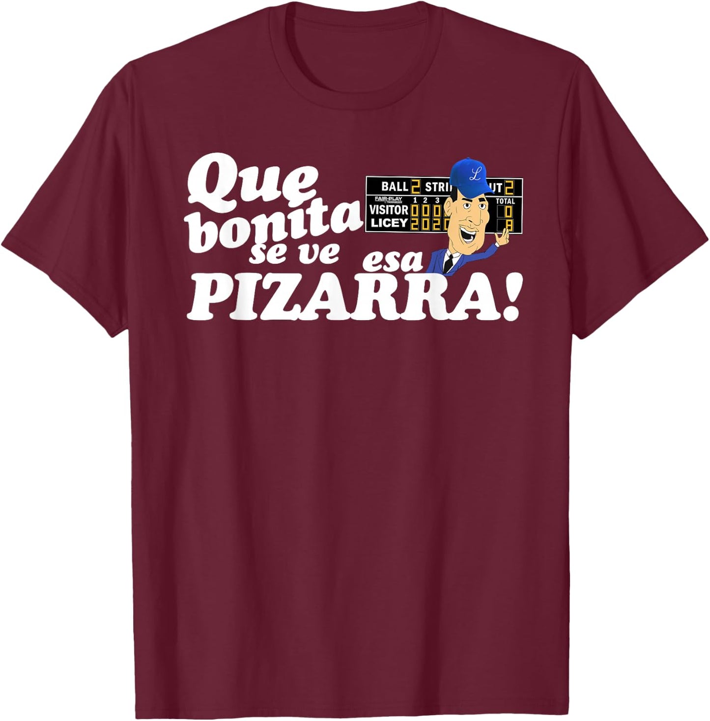 Franklin pizarra iLiceysta Tigre licey Dominican baseball T-Shirt - T-Shirt | Maroon